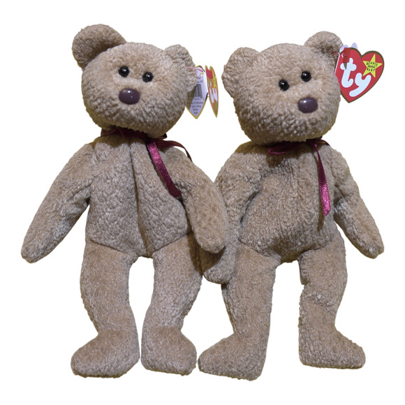 Ty Beanie Babies Other - VTG TY Beanie Baby “Curly” the Bear 1996 Retired MWMT Textured Plush Collectible